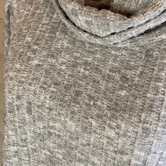 NWT Bp Grey Heather Brushed Knot Cowl Neck Sweater - Picture 3 of 8